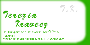 terezia kravecz business card